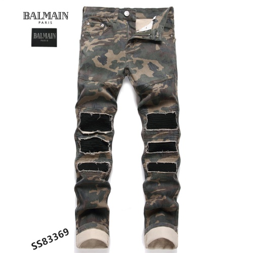 Wholesale Balmain Jeans For Men #1040475 $48.00 USD, Wholesale Quality Replica Balmain Jeans