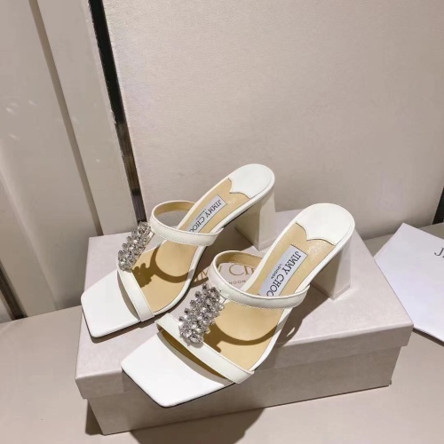 Wholesale Jimmy Choo Slippers For Women #1042859 $102.00 USD, Wholesale Quality Replica Jimmy Choo Shoes