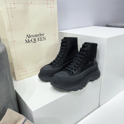 Wholesale Alexander McQueen High Tops Shoes For Women #1042984 $115.00 USD, Wholesale Quality Replica Alexander McQueen High Tops Shoes