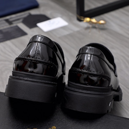 Replica Prada Leather Shoes For Men #1044168 $85.00 USD for Wholesale