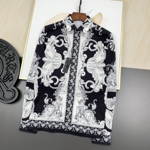 Wholesale Versace Shirts Long Sleeved For Men #1046557 $60.00 USD, Wholesale Quality Replica Versace Shirts