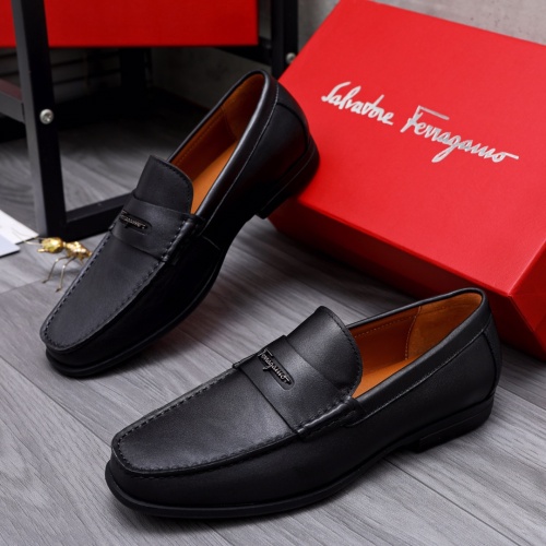 Wholesale Salvatore Ferragamo Leather Shoes For Men #1049278 $76.00 USD, Wholesale Quality Replica Salvatore Ferragamo Leather Shoes