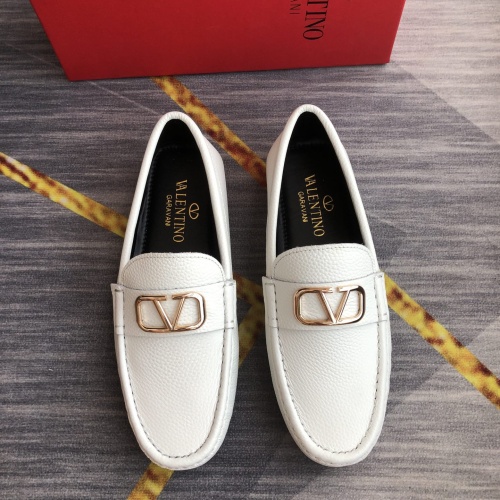 Wholesale Valentino Leather Shoes For Men #1049575 $98.00 USD, Wholesale Quality Replica Valentino Leather Shoes