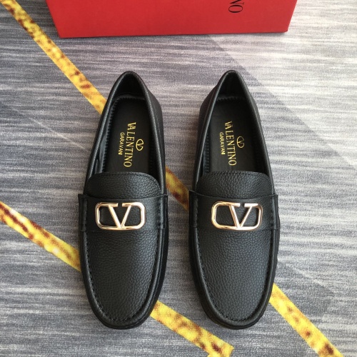 Wholesale Valentino Leather Shoes For Men #1049579 $98.00 USD, Wholesale Quality Replica Valentino Leather Shoes