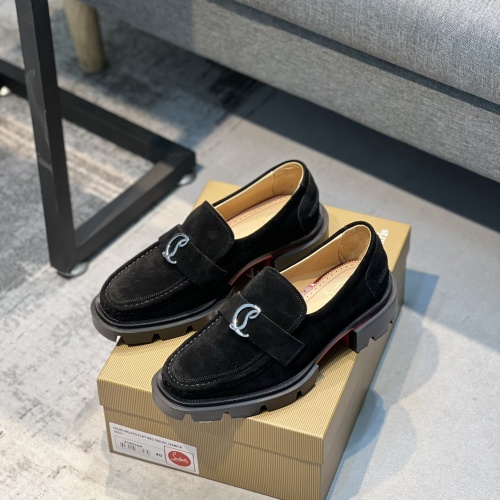 Wholesale Christian Louboutin Leather Shoes For Men #1050104 $118.00 USD, Wholesale Quality Replica Christian Louboutin Leather Shoes