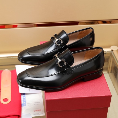 Replica Salvatore Ferragamo Leather Shoes For Men #1050157 $125.00 USD for Wholesale