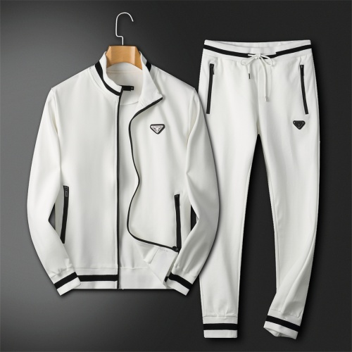 Wholesale Prada Tracksuits Long Sleeved For Men #1052033 $92.00 USD, Wholesale Quality Replica Prada Tracksuits