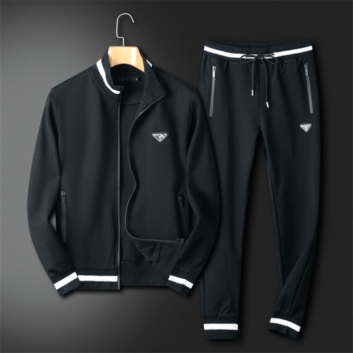 Wholesale Prada Tracksuits Long Sleeved For Men #1052034 $92.00 USD, Wholesale Quality Replica Prada Tracksuits