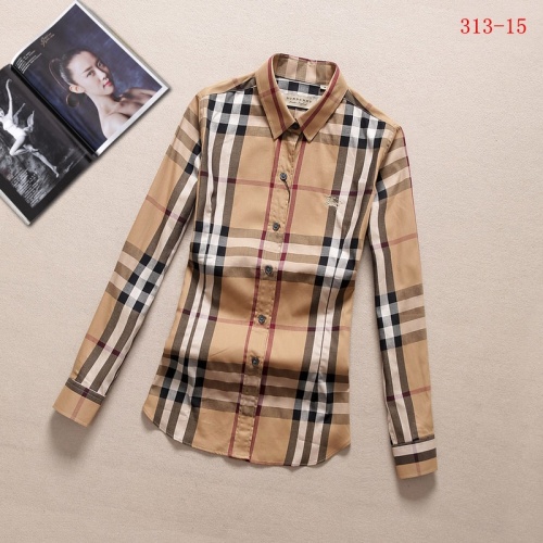 Wholesale Burberry Shirts Long Sleeved For Women #1052228 $36.00 USD, Wholesale Quality Replica Burberry Shirts