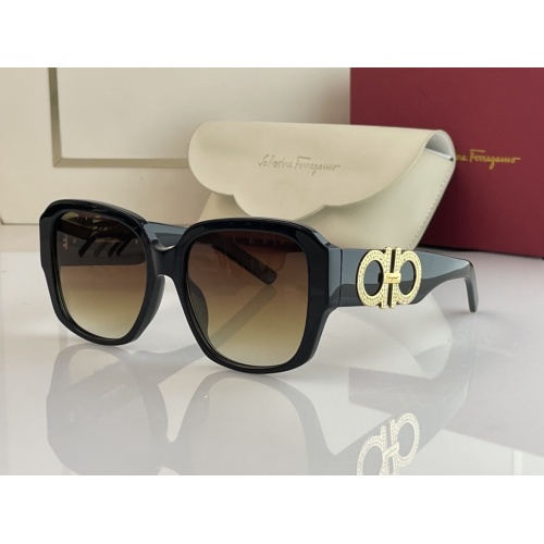 Wholesale Salvatore Ferragamo AAA Quality Sunglasses #1062274 $56.00 USD, Wholesale Quality Replica Salvatore Ferragamo AAA Quality Sunglasses