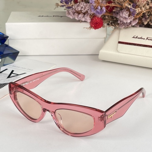 Wholesale Salvatore Ferragamo AAA Quality Sunglasses #1062282 $60.00 USD, Wholesale Quality Replica Salvatore Ferragamo AAA Quality Sunglasses