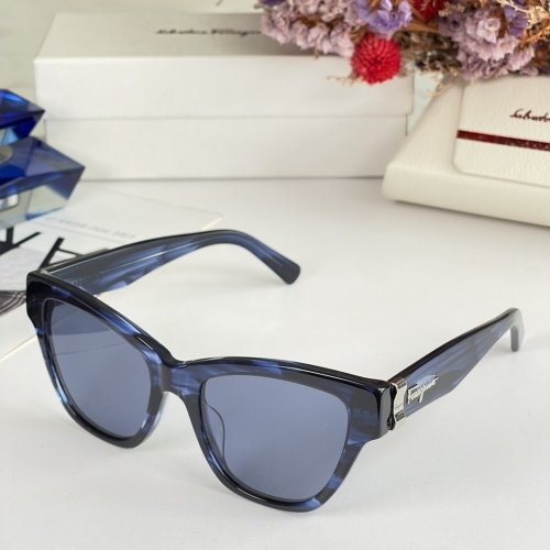 Wholesale Salvatore Ferragamo AAA Quality Sunglasses #1062285 $60.00 USD, Wholesale Quality Replica Salvatore Ferragamo AAA Quality Sunglasses