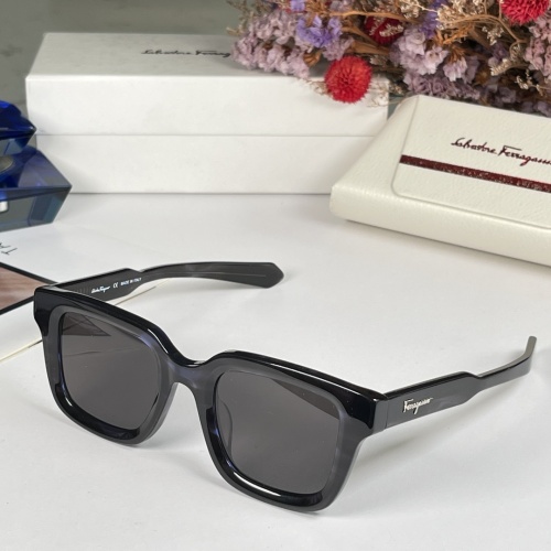 Wholesale Salvatore Ferragamo AAA Quality Sunglasses #1062307 $64.00 USD, Wholesale Quality Replica Salvatore Ferragamo AAA Quality Sunglasses