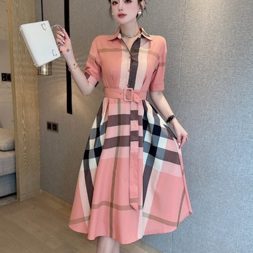 Wholesale Burberry Dresses Short Sleeved For Women #1067358 $98.00 USD, Wholesale Quality Replica Burberry Dresses