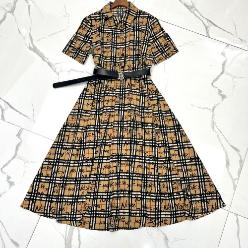 Wholesale Burberry Dresses Short Sleeved For Women #1067359 $102.00 USD, Wholesale Quality Replica Burberry Dresses