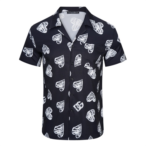 Wholesale Dolce &amp; Gabbana D&amp;G Shirts Short Sleeved For Men #1069253 $36.00 USD, Wholesale Quality Replica Dolce &amp; Gabbana D&amp;G Shirts