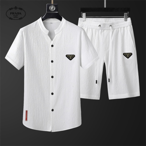 Wholesale Prada Tracksuits Short Sleeved For Men #1069487 $68.00 USD, Wholesale Quality Replica Prada Tracksuits