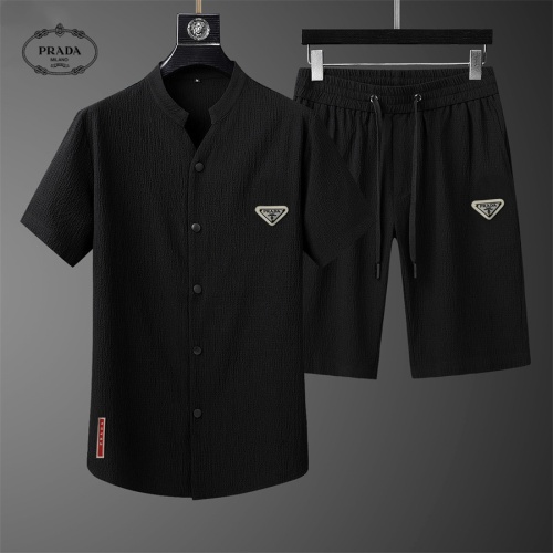 Wholesale Prada Tracksuits Short Sleeved For Men #1069488 $68.00 USD, Wholesale Quality Replica Prada Tracksuits