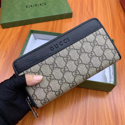 Replica Gucci AAA Man Wallets #1070353 $42.00 USD for Wholesale