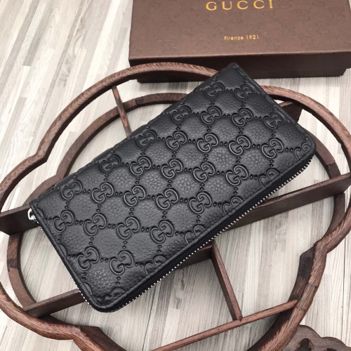 Replica Gucci AAA Man Wallets #1070357 $45.00 USD for Wholesale