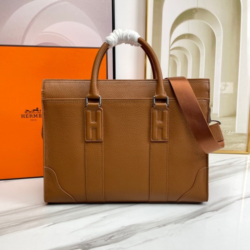 Replica Hermes AAA Man Handbags #1070607 $150.00 USD for Wholesale