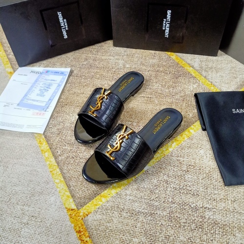 Wholesale Yves Saint Laurent YSL Slippers For Women #1075074 $52.00 USD, Wholesale Quality Replica Yves Saint Laurent YSL Slippers