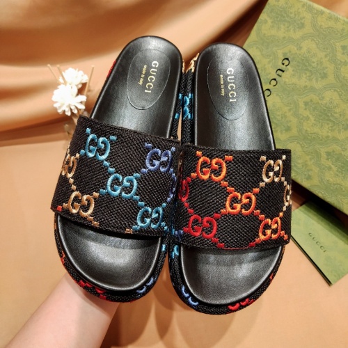 Replica Gucci Slippers For Women #1075123 $52.00 USD for Wholesale