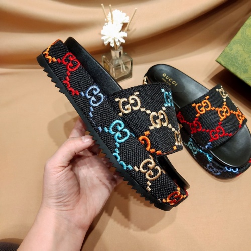 Replica Gucci Slippers For Women #1075123 $52.00 USD for Wholesale