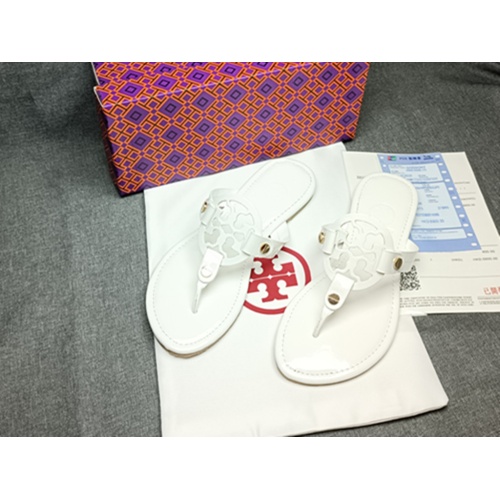 Replica Tory Burch TB Slippers For Women #1075185 $40.00 USD for Wholesale