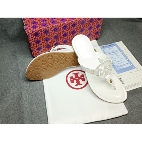 Replica Tory Burch TB Slippers For Women #1075185 $40.00 USD for Wholesale