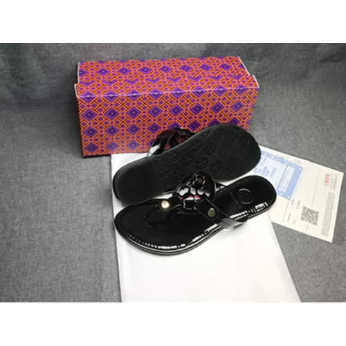 Replica Tory Burch TB Slippers For Women #1075186 $40.00 USD for Wholesale