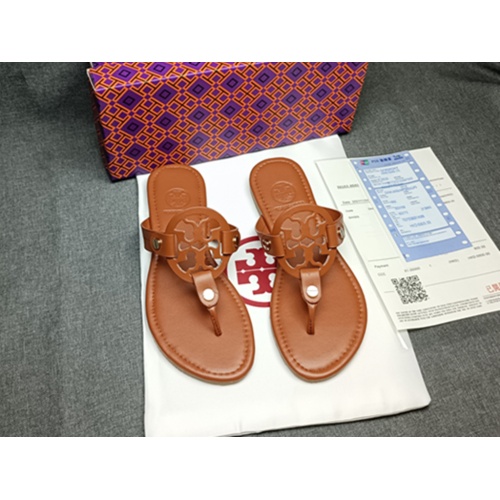 Wholesale Tory Burch TB Slippers For Women #1075199 $42.00 USD, Wholesale Quality Replica Tory Burch TB Slippers