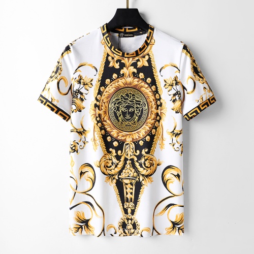 Wholesale Versace T-Shirts Short Sleeved For Men #1075693 $25.00 USD, Wholesale Quality Replica Versace T-Shirts