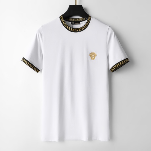 Wholesale Versace T-Shirts Short Sleeved For Men #1075694 $25.00 USD, Wholesale Quality Replica Versace T-Shirts