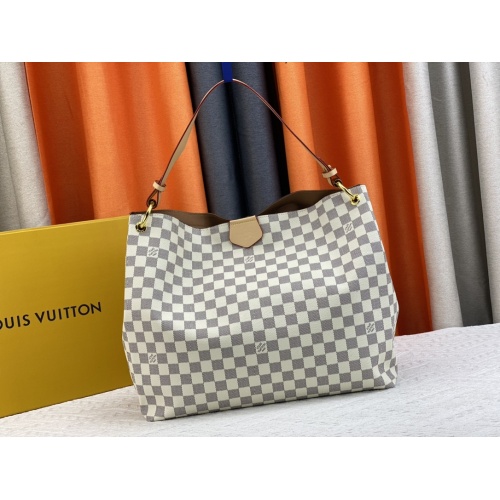 Wholesale Louis Vuitton AAA Quality Shoulder Bags In Coffee For Women #1077051 $68.00 USD, Wholesale Quality Replica Louis Vuitton AAA Quality Shoulder Bags