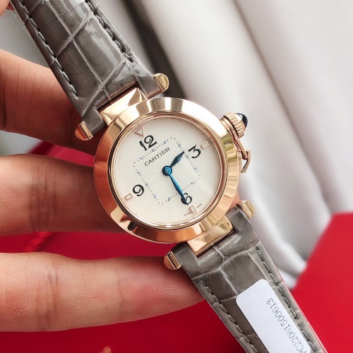 Wholesale Cartier AAA Quality Watches For Women #1077619 $545.45 USD, Wholesale Quality Replica Cartier AAA Quality Watches