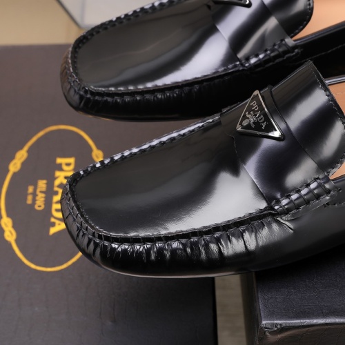 Replica Prada Leather Shoes For Men #1079334 $88.00 USD for Wholesale