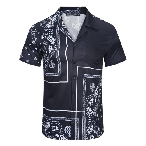 Wholesale Dolce &amp; Gabbana D&amp;G Shirts Short Sleeved For Men #1081297 $36.00 USD, Wholesale Quality Replica Dolce &amp; Gabbana D&amp;G Shirts