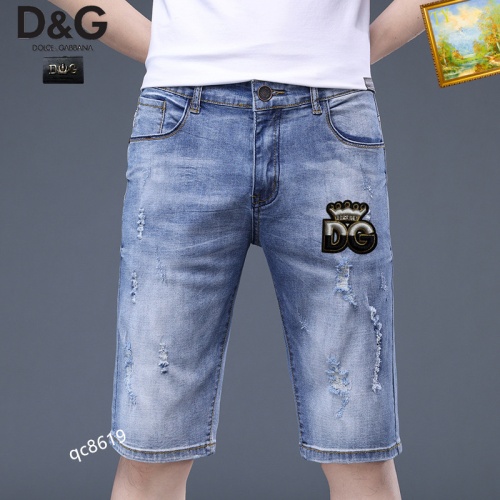 Wholesale Dolce &amp; Gabbana D&amp;G Jeans For Men #1083373 $40.00 USD, Wholesale Quality Replica Dolce &amp; Gabbana D&amp;G Jeans