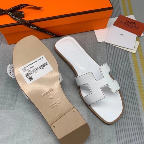 Replica Hermes Slippers For Women #1084067 $82.00 USD for Wholesale