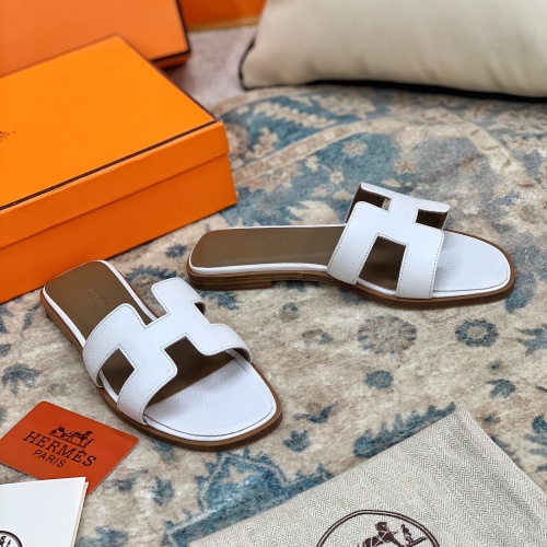 Replica Hermes Slippers For Women #1084357 $64.00 USD for Wholesale