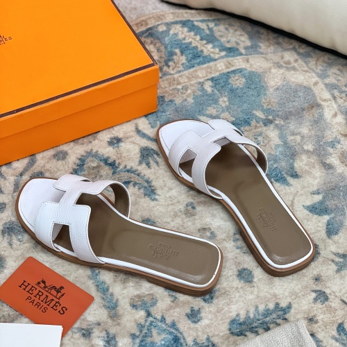 Replica Hermes Slippers For Women #1084357 $64.00 USD for Wholesale