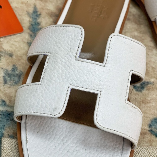 Replica Hermes Slippers For Women #1084357 $64.00 USD for Wholesale