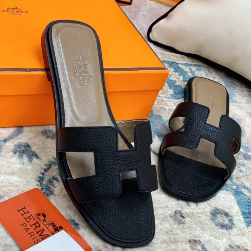 Replica Hermes Slippers For Women #1084358 $64.00 USD for Wholesale