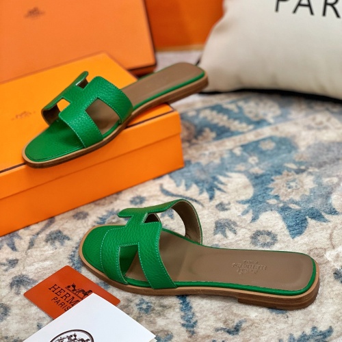 Replica Hermes Slippers For Women #1084360 $64.00 USD for Wholesale