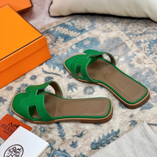 Replica Hermes Slippers For Women #1084360 $64.00 USD for Wholesale