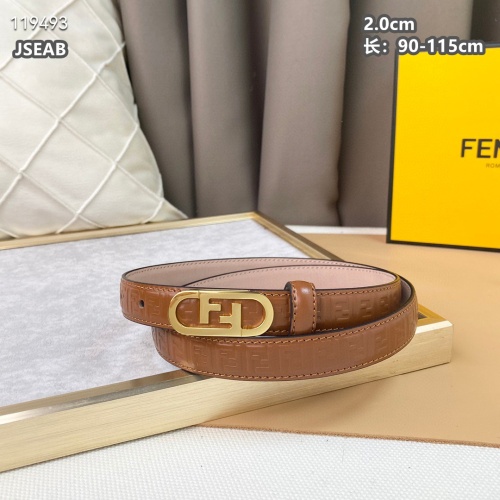 Replica Fendi AAA Quality Belts For Women #1084466 $48.00 USD for Wholesale