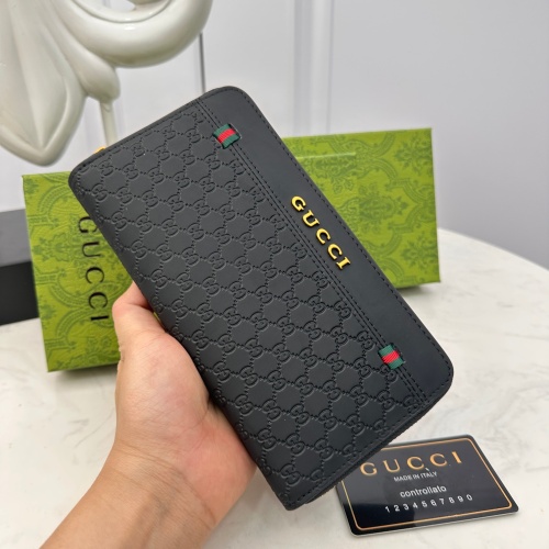 Replica Gucci AAA Man Wallets #1088061 $42.00 USD for Wholesale