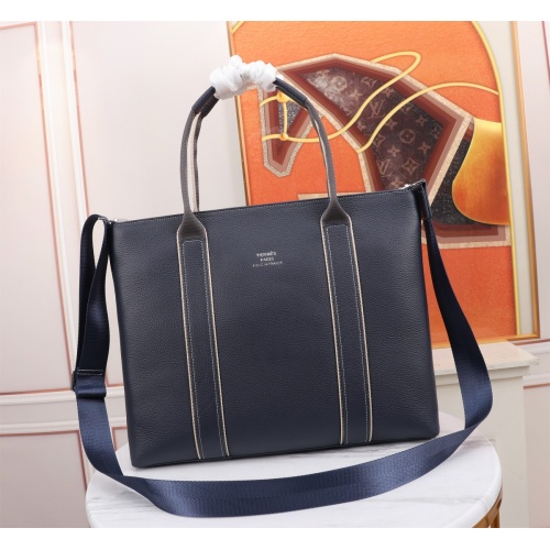 Wholesale Hermes AAA Man Handbags In Navy #1088320 $150.00 USD, Wholesale Quality Replica Hermes AAA Man Handbags