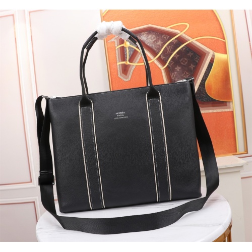 Wholesale Hermes AAA Man Handbags In Black #1088321 $150.00 USD, Wholesale Quality Replica Hermes AAA Man Handbags